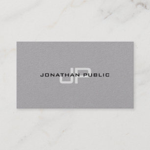 Modern Elegant Monogram Minimalist Template Business Card