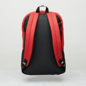 Modern Elegant Monogram Name Port Authority® Backpack (Back)