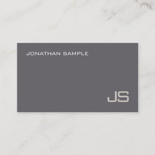 Modern Elegant Monogram Professional Template Luxe Business Card