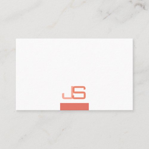 Modern Elegant Monogram Template Professional Business Card