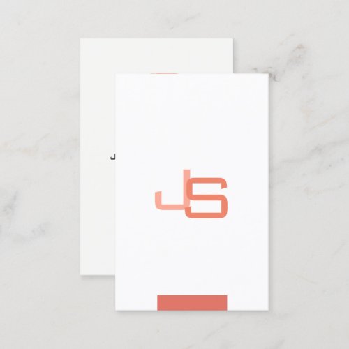 Modern Elegant Monogram Trendy Template  Business Card