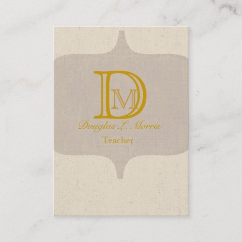 Modern Elegant Monogram Vintage Business Card Template