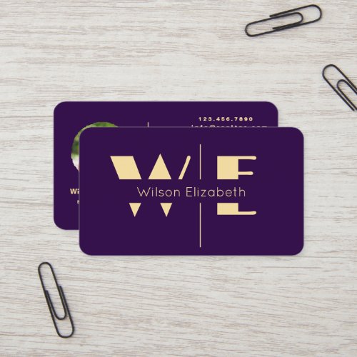 Modern elegant monogrammed black and gold QR code Business Card