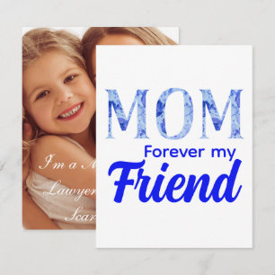 Modern Elegant Mother’s Day Forever Friend Note Card