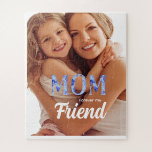 Modern Elegant Mother’s Day Forever my Friend Jigsaw Puzzle
