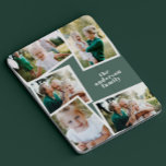 Modern elegant multi photo family chic sage green iPad air cover<br><div class="desc">Modern elegant multi photo family stylish elegant design. Ideal thoughtful birthday,  Mothers day,  Fathers day,  or Christmas day gift. Sage green color can be personalized.</div>