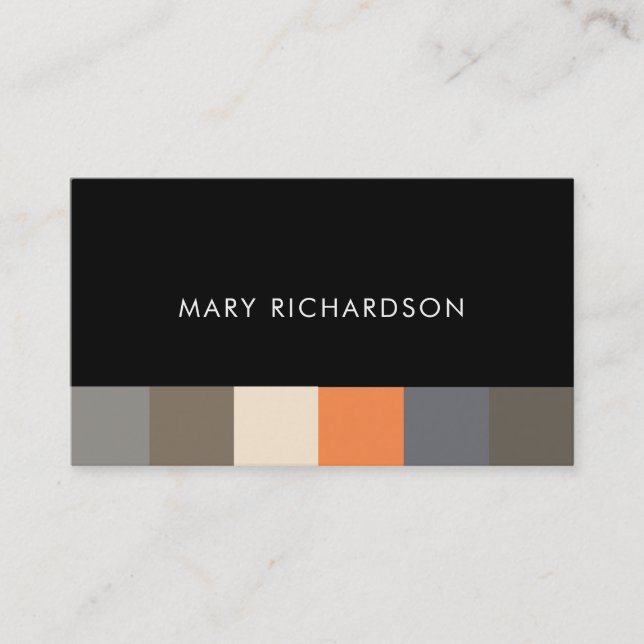 Modern Elegant nature color scheme professional Business Card (Front)