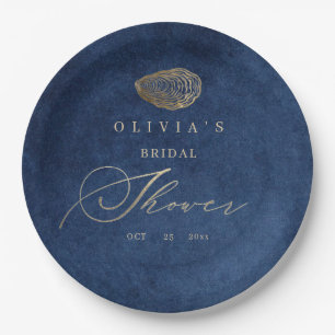 Modern & Elegant Nautical Bridal Shower Paper Plates