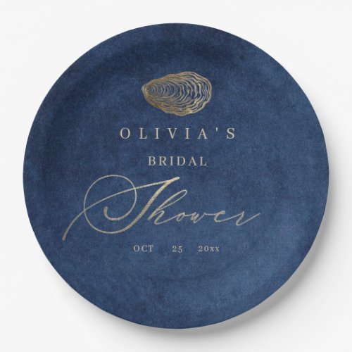 Modern & Elegant Nautical Bridal Shower Paper Plates