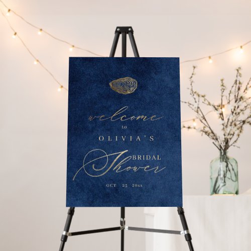 Modern & Elegant Nautical Welcome Bridal Shower Foam Board