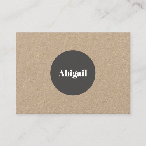 Modern Elegant Ovale Iron Business Card