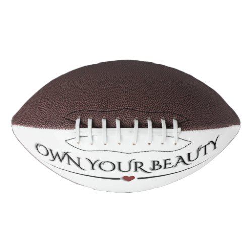 Modern Elegant "Own Your Beauty" Chic Pickleball Football