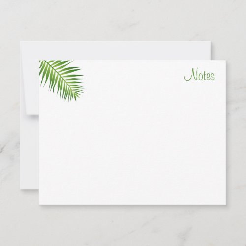 Modern Elegant Palm Leaves Hand Script Template