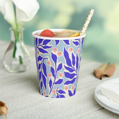 Modern  Elegant Pastel Blue Baby shower  Paper Cups