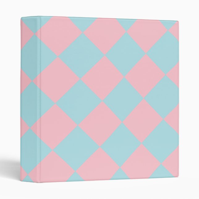 Modern Elegant Pastel Colors Template 3 Ring Binder (Front/Spine)