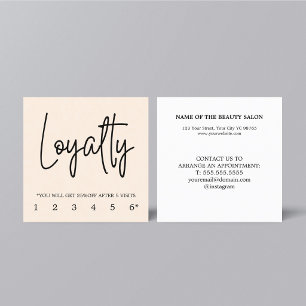 Modern Elegant Pastel Loyalty Card