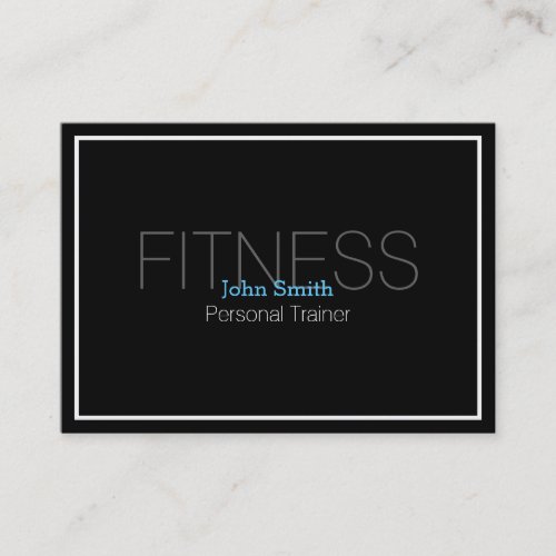 Modern Elegant Personal Fitness Trainer Business Card