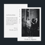 Modern Elegant Personalized Message Photo Wedding Thank You Card<br><div class="desc">This modern elegant wedding thank you card features your photo and personalized message.</div>