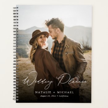 Modern Elegant Personalized Photo Wedding Planner by iTemplet at Zazzle