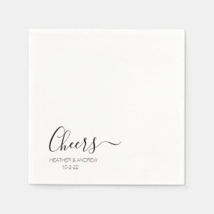 Modern Elegant Personalized Wedding Simple Napkins