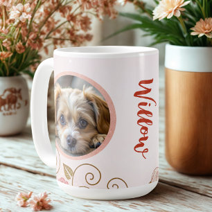 Modern Elegant Pet 2 Photo Coffee Mug