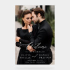 Modern Elegant Photo Calligraphy Wedding Welcome