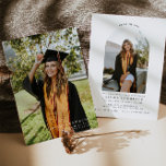 Modern Elegant Photo Graduation Party Invite<br><div class="desc">This is an modern minimalist wedding announcement and party invitation featuring spaces for your own special photos and an elegant font. All colors are editable. // For matching designs, search "OLIVIA" in the Sincerely By Nicole Zazzle store. * If you like this design but don't see it available for something...</div>