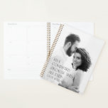 Modern elegant photo love completely gift planner<br><div class="desc">Modern elegant typography photo love completely because this all ends modern girly gift for her gift for him. Ideal anniversary,  birthday,  wedding,  valentines day,  mothers day or fathers day gift.</div>