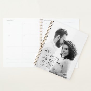 Modern Elegant Photo Love Completely Gift Planner by COFFEE_AND_PAPER_CO at Zazzle