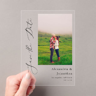 Modern Elegant Photo Save the Date