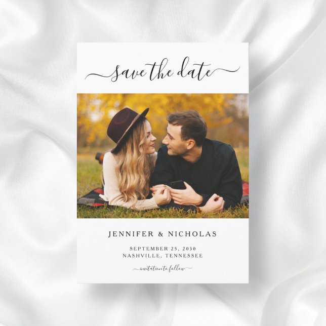 Modern Elegant Photo Save The Date (Creator Uploaded)