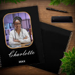 Modern Elegant Photo Stylish Black Personalize Planner<br><div class="desc">Modern Elegant Photo Stylish Black Personalize Planner is great to use everyday to write your appointments,  notes and plans. Personalize with your photo and information.</div>