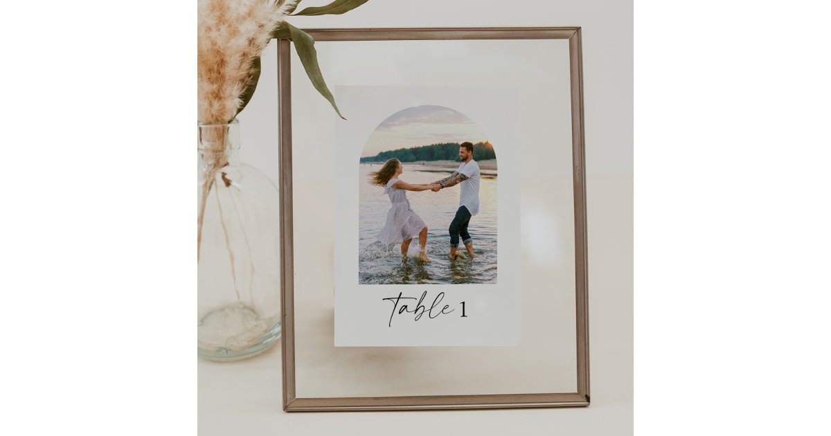 Modern Elegant Photo Table Numbers