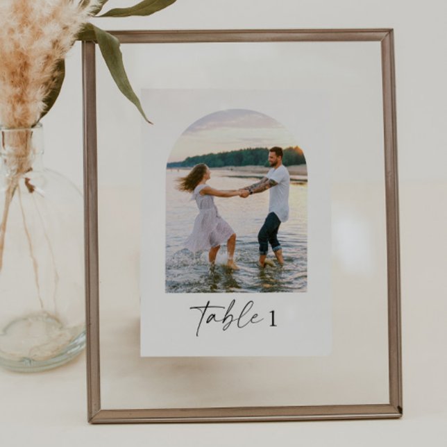 Modern Elegant Photo Table Numbers (Creator Uploaded)