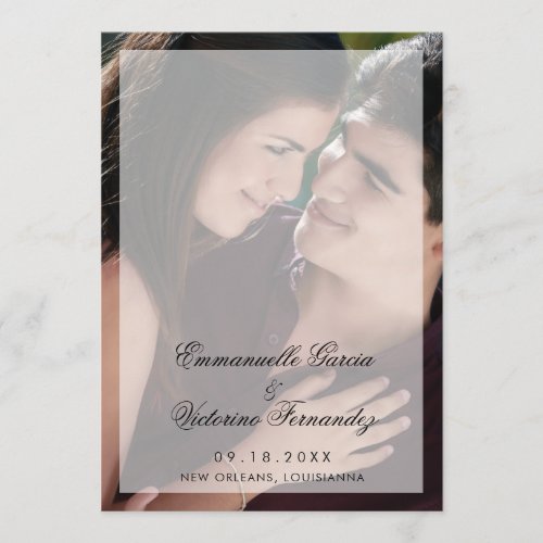 Modern Elegant Photo Wedding Program