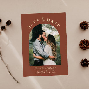 Modern Elegant Photo Wedding Save the Date