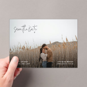 Modern Elegant Photo Wedding Save the Date