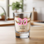 Modern Elegant Pink 30th Birthday Shot Glass<br><div class="desc">Modern Elegant 30th Birthday Shot Glass</div>