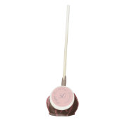 Modern Elegant Pink and Navy Girly 50th Birthday Cake Pops (Front)
