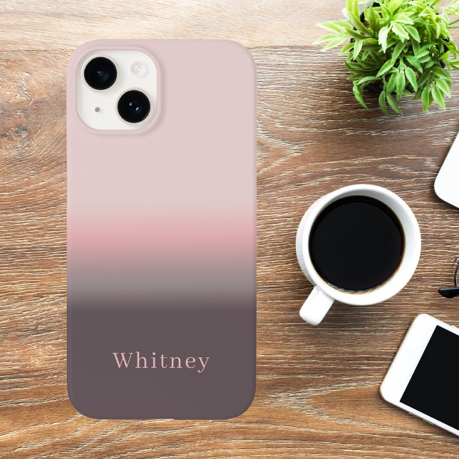 Modern Elegant Pink and Purple  Case-Mate iPhone Case (Creator Uploaded)