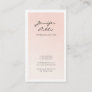 Modern Elegant Pink Minimalist Professional Luxury Business Card