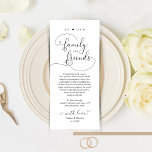 Modern Elegant, Place Setting Thank You Card<br><div class="desc">This is the Modern romantic calligraphy,  Dinner Place Setting Thank You Cards. Share the love and show your appreciation to your guests,  when they sit down at their seat and read this personalised charming thank you place setting card. It's a wonderful way to kick off your special day celebration!</div>