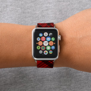 Modern Elegant Plaid Apple Watch Band