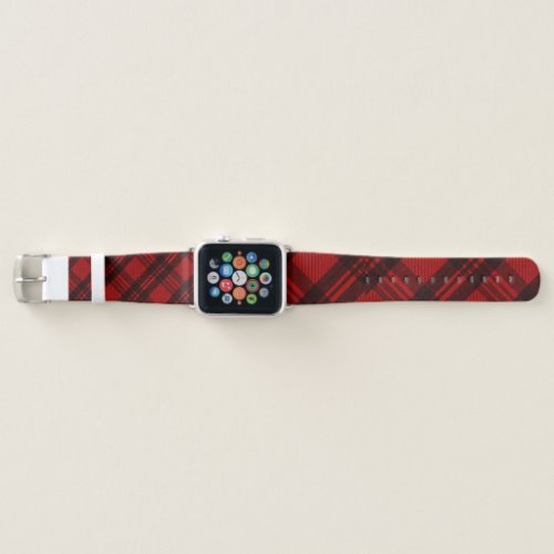  Modern Elegant Plaid  Apple Watch Band