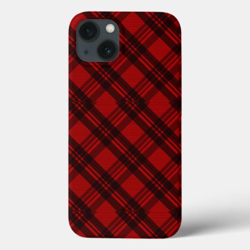  Modern Elegant Plaid  iPhone 13 Case