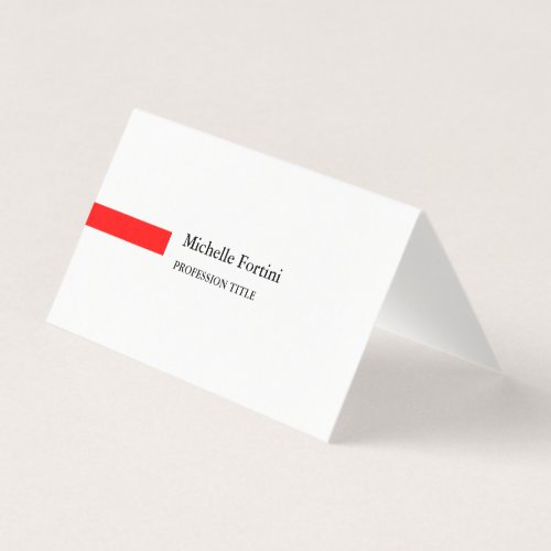 Modern Elegant Plain Minimalist Business Card