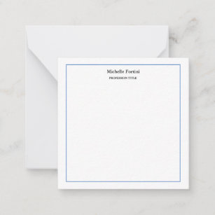 Modern Elegant Plain Minimalist Note Card