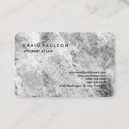 Modern Elegant Plain Professional Grey Wall Business Card