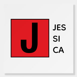 Modern Elegant Plain Professional Name Monogram Foam Board