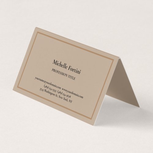 Modern Elegant Plain Simple Minimalist Business Card